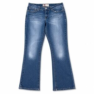 Lei‎ Ashley Low Rise Slim Boot Jeans Womens Junior 7R Medium Wash Stretch